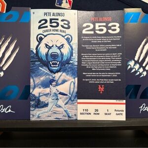 New York Mets Pete Alonso ticket